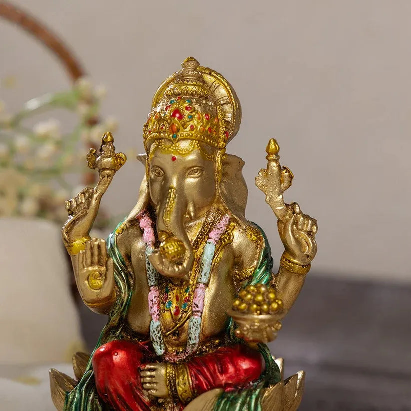 Ganesha Murti  (Antique Finish) - 7 Inch