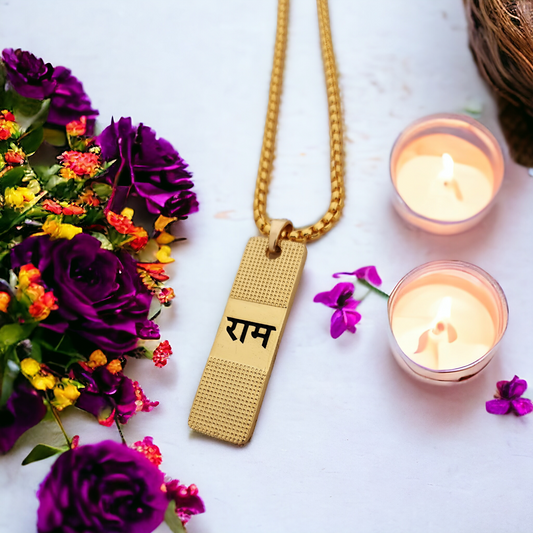 Gold Plated Ram Necklace