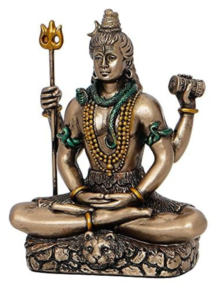 Lord Shiva Dhyana Mudra Murti | Antique Finish