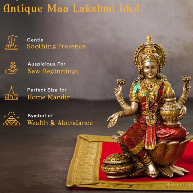 Goddess Lakshmi Devi Idol (7 inch )