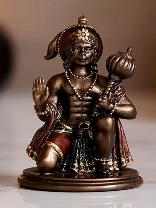 Blessing Hanuman Idol | Antique Finish