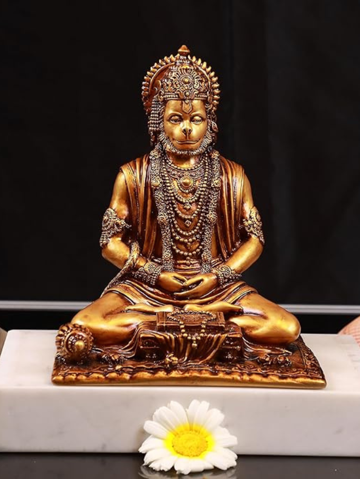 Meditating Sitting Lord Hanuman Ji (7.5 inches )