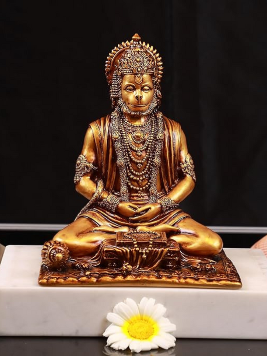 Meditating Sitting Lord Hanuman Ji (7.5 inches )