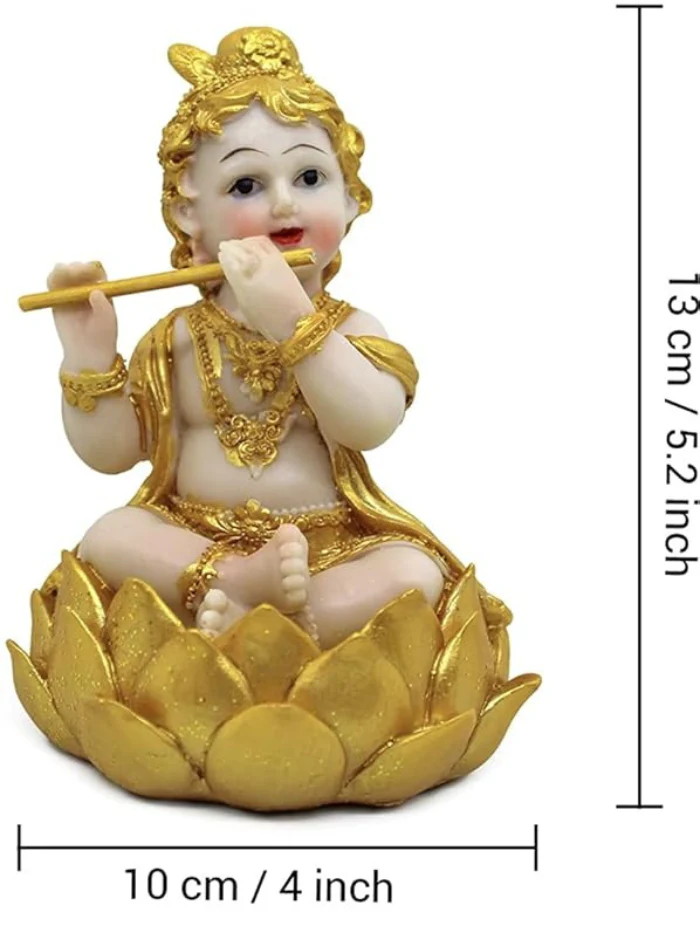 Lotus  Bal Krishna Murti Statue