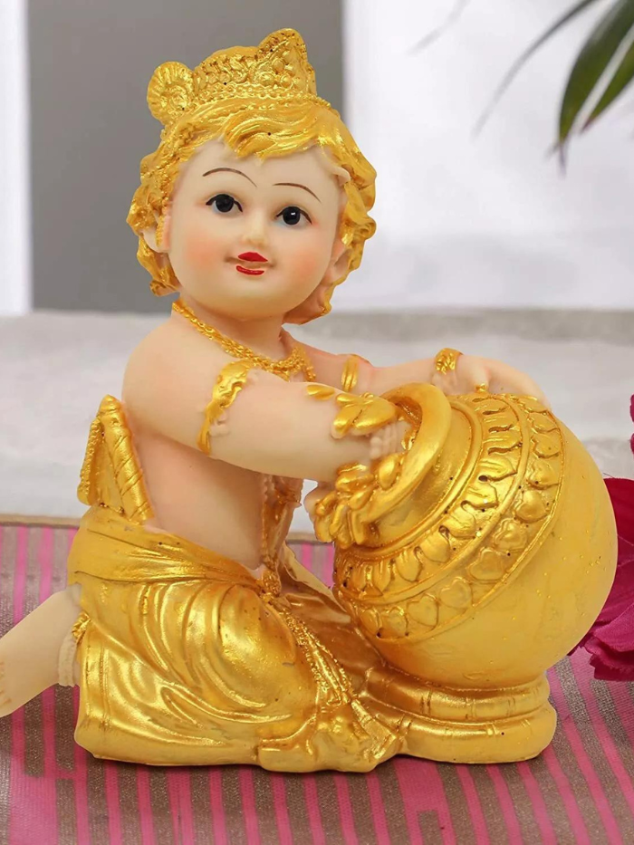 Bal Gopal Makhan Chor Matki Krishna Statue