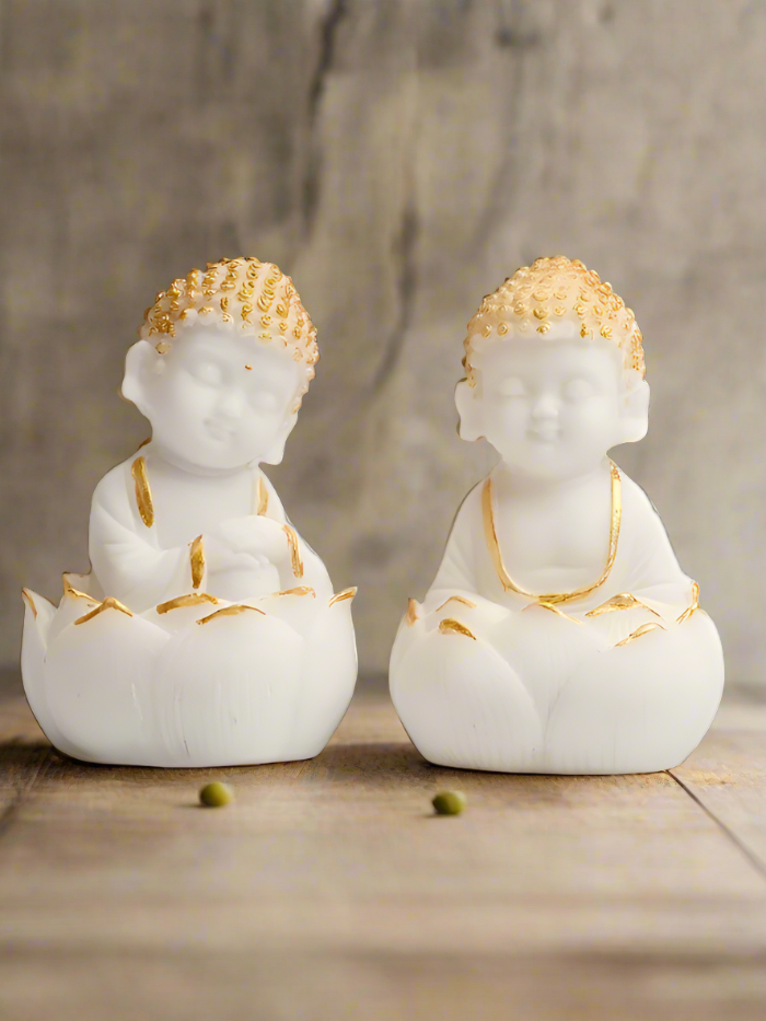 Cute Buddha Figurines Set of 2