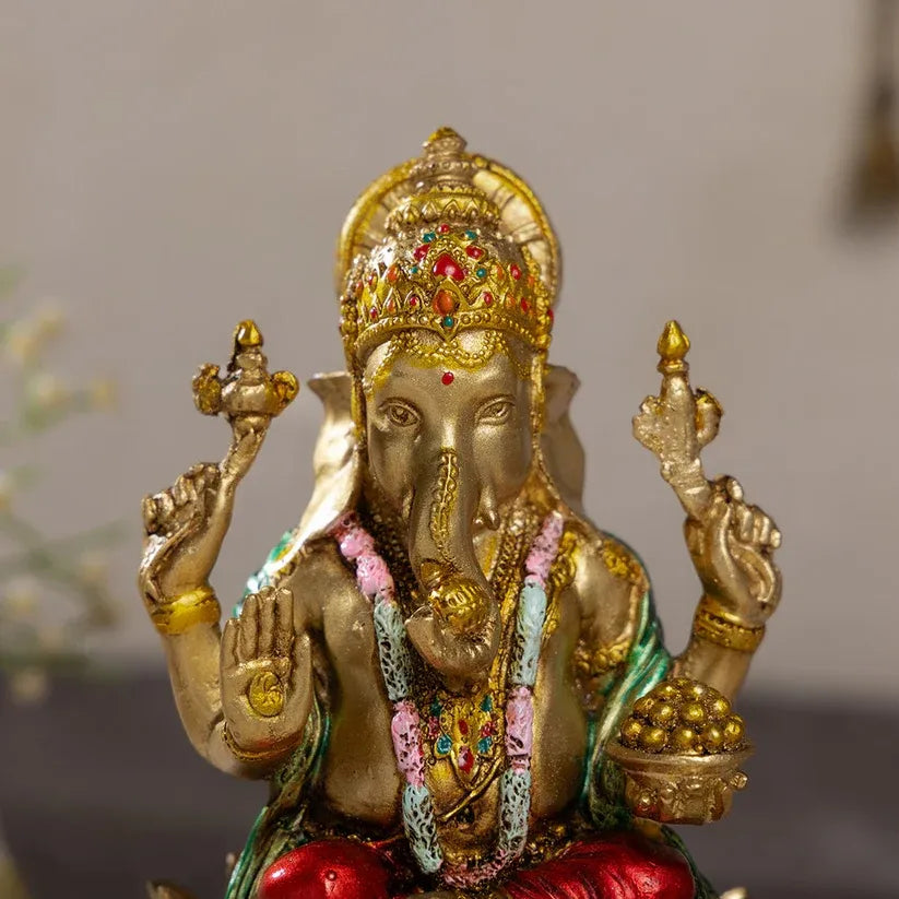 Ganesha Murti  (Antique Finish) - 7 Inch