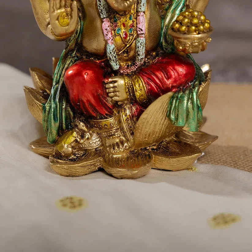 Ganesha Murti  (Antique Finish) - 7 Inch